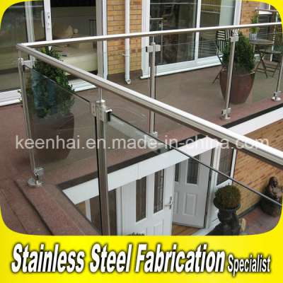 Customed Indoor Stainless Steel Stair Balcony Glass Railing