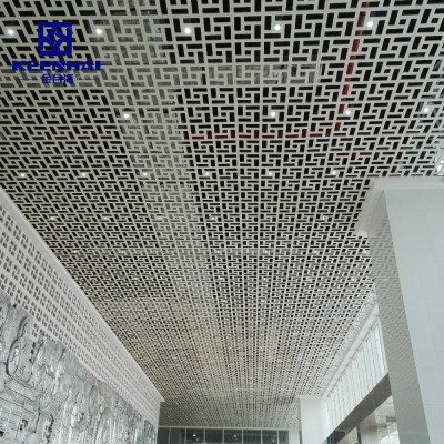 Mall Aluminum Baffle Grille Suspended Grilling Ceiling (KH-MC-G2)