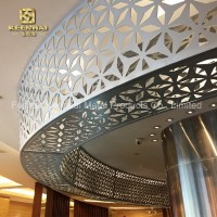 Decorative Aluminum Laser Cut Mounted Ceiling (KH-MC-M11)